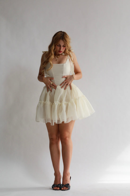 The Siena Dress mini in Citron Yellow