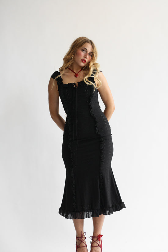 The Desirée Dress in Noir