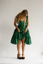 The Siena Dress in Evergreen