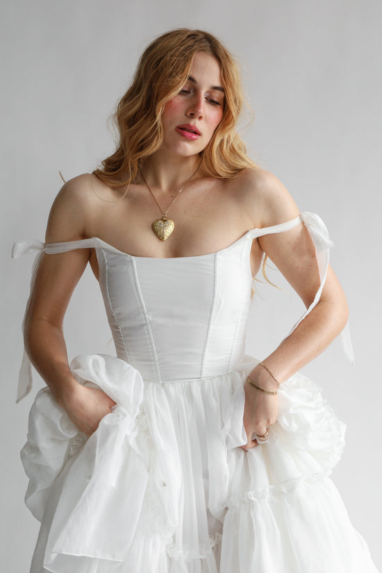 Siena Gown in Seaglass white