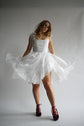 The Delilah Dress in Luna White