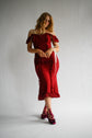 The Desirée Dress in Medici Red