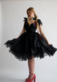 The Clara Dress in Minuit Black