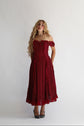 The Ophelia Midi in Crimson