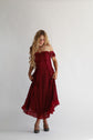 The Ophelia Midi in Crimson