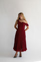 The Ophelia Midi in Crimson