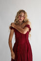 The Ophelia Midi in Crimson