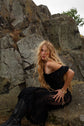 The Desirée Dress in Ink Lace