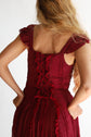 The Ophelia Midi in Crimson