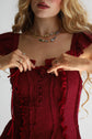 The Ophelia Midi in Crimson