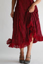 The Ophelia Midi in Crimson