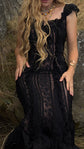 The Desirée Dress in Ink Lace