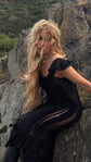 The Desirée Dress in Ink Lace