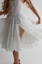 The Fae Midi Dress in White