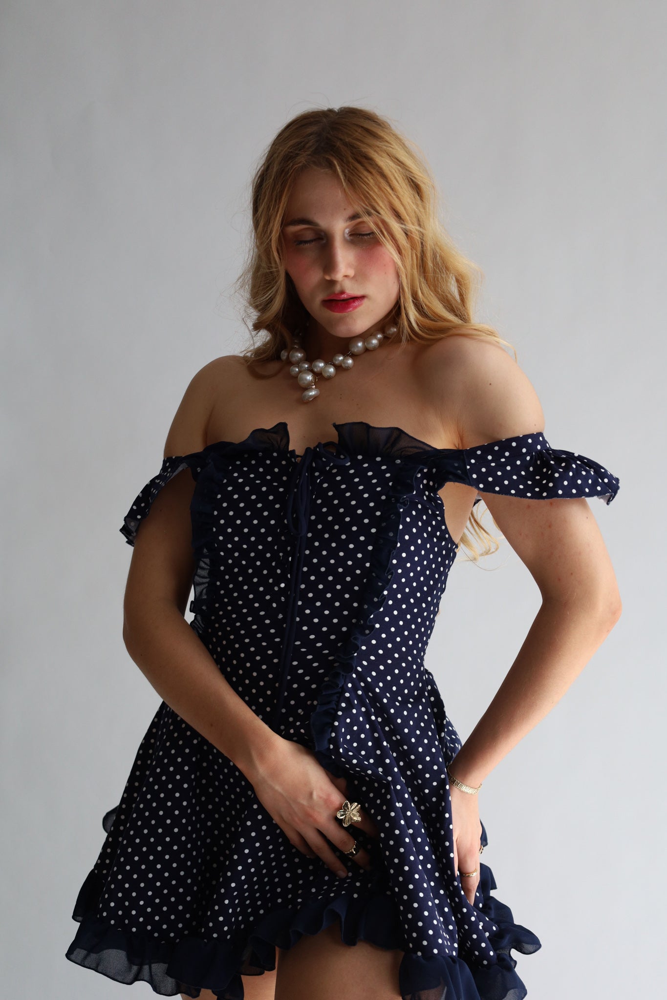 The Ophelia Dress in Bardot L The Ophelia Dress in Bardot L