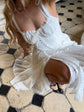 The Fae Midi Dress in White