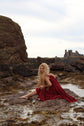 The Ophelia Midi in Crimson