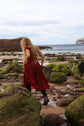 The Ophelia Midi in Crimson