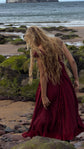 The Ophelia Midi in Crimson