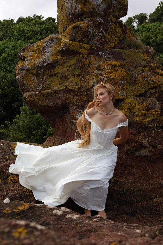 The Madeleine Gown in Seaglass White
