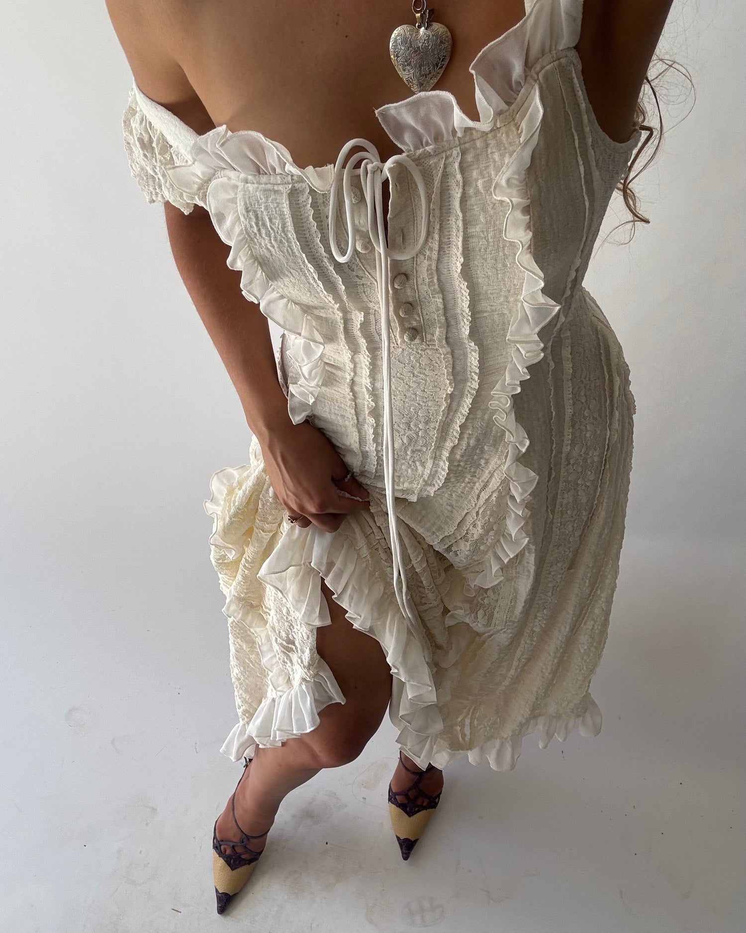 The Ophelia Midi in Lily Lace – Wild Rose & Sparrow The Ophelia Midi in Lily Lace – Wild Rose & Sparrow