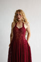 The Sylph Gown in Cerise