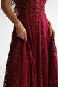 The Sylph Gown in Cerise