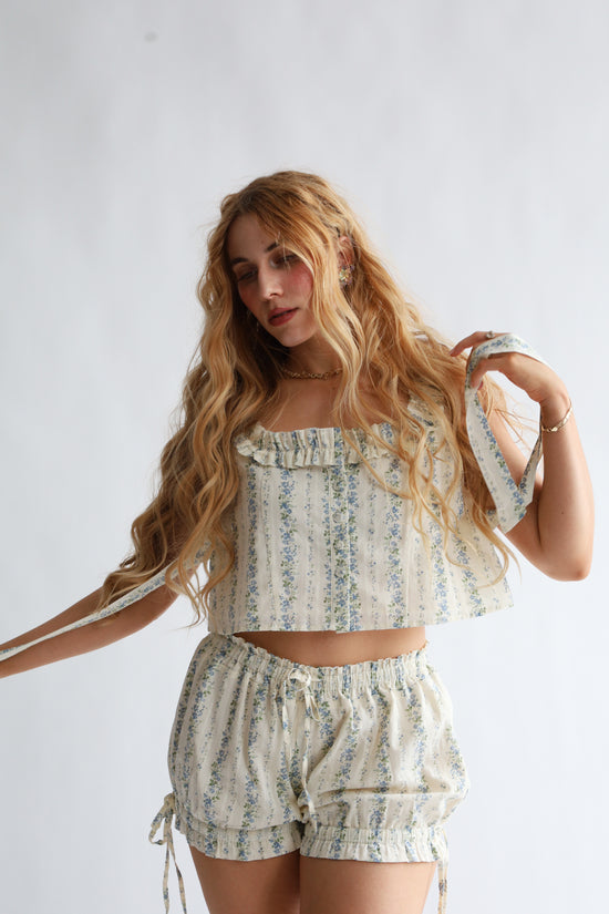 The Fiori Bloomer Shorts in Myrtille