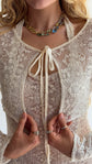 The Sonnet Lace Cardigan in Moonlight