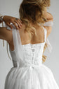 The Delilah Dress in Luna White