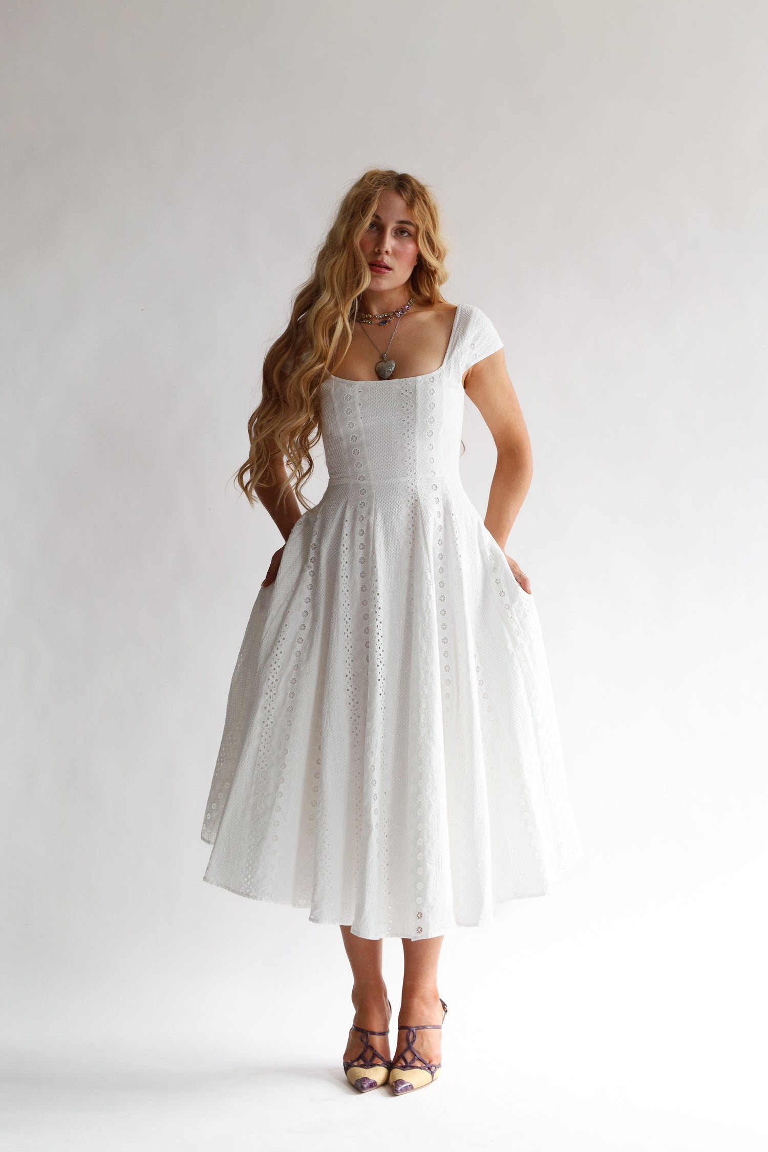 Wild Rose & Sparrow The Brontë Dress in Blanche 1X