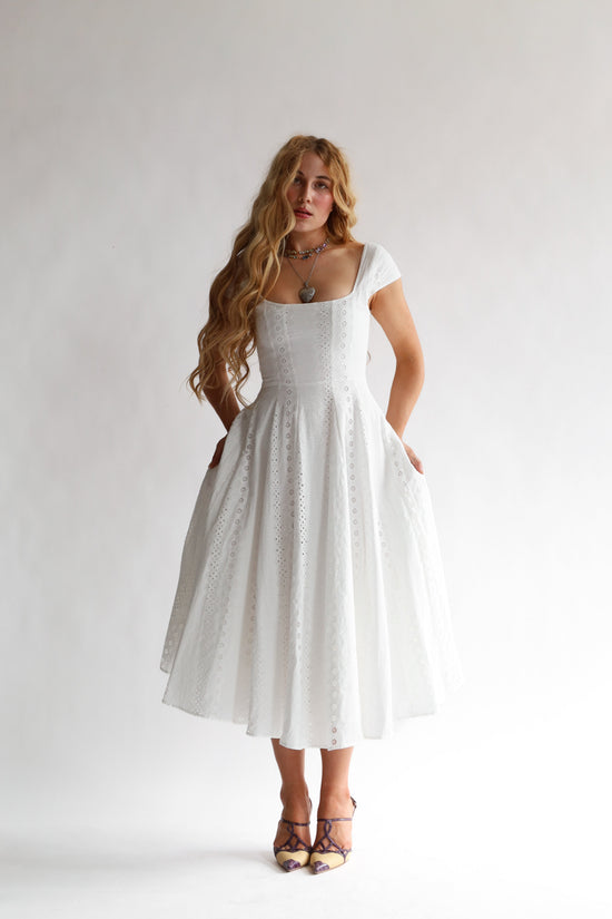 The Brontë Dress in Blanche
