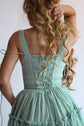The Fae Midi Dress in Botanica Sage