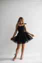 The Siena Mini Dress in Black Swan