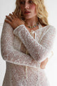 The Sonnet Lace Cardigan in Moonlight