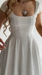 The Brontë Dress in Blanche