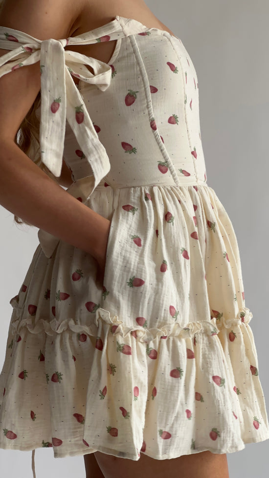 The Siena Mini Dress in Fraise