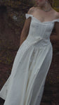 The Madeleine Gown in Seaglass White