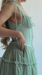 The Fae Midi Dress in Botanica Sage