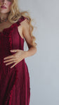 The Ophelia Midi in Crimson