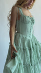 The Fae Midi Dress in Botanica Sage