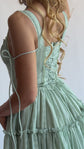 The Fae Midi Dress in Botanica Sage