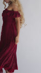 The Ophelia Midi in Crimson