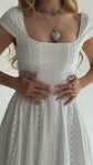 The Brontë Dress in Blanche