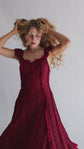The Ophelia Midi in Crimson