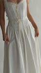 The Madeleine Gown in Seaglass White