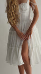 The Fae Midi Dress in White