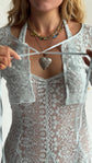 Le cardigan en dentelle Sonnet en clair de lune