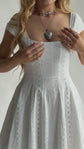 The Brontë Dress in Blanche