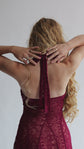The Sylph Gown in Cerise